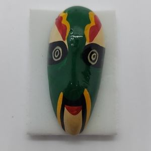 Set of 5 Painted Miniature Masks